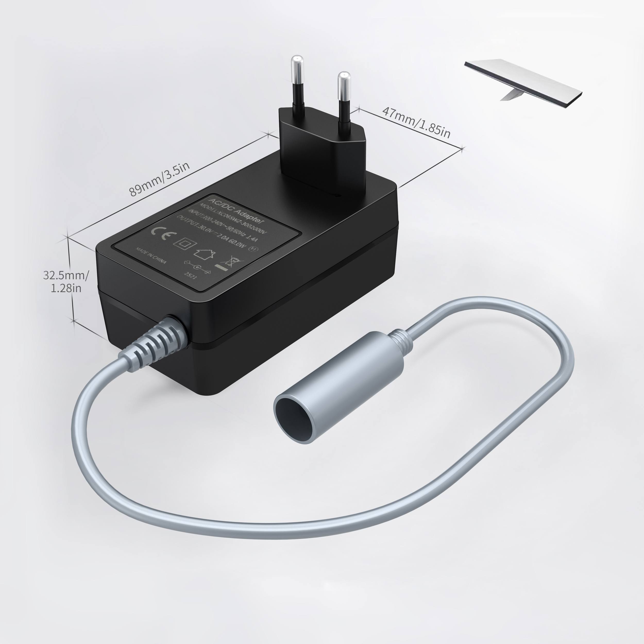 欧规 DC5521母座适配器转接线